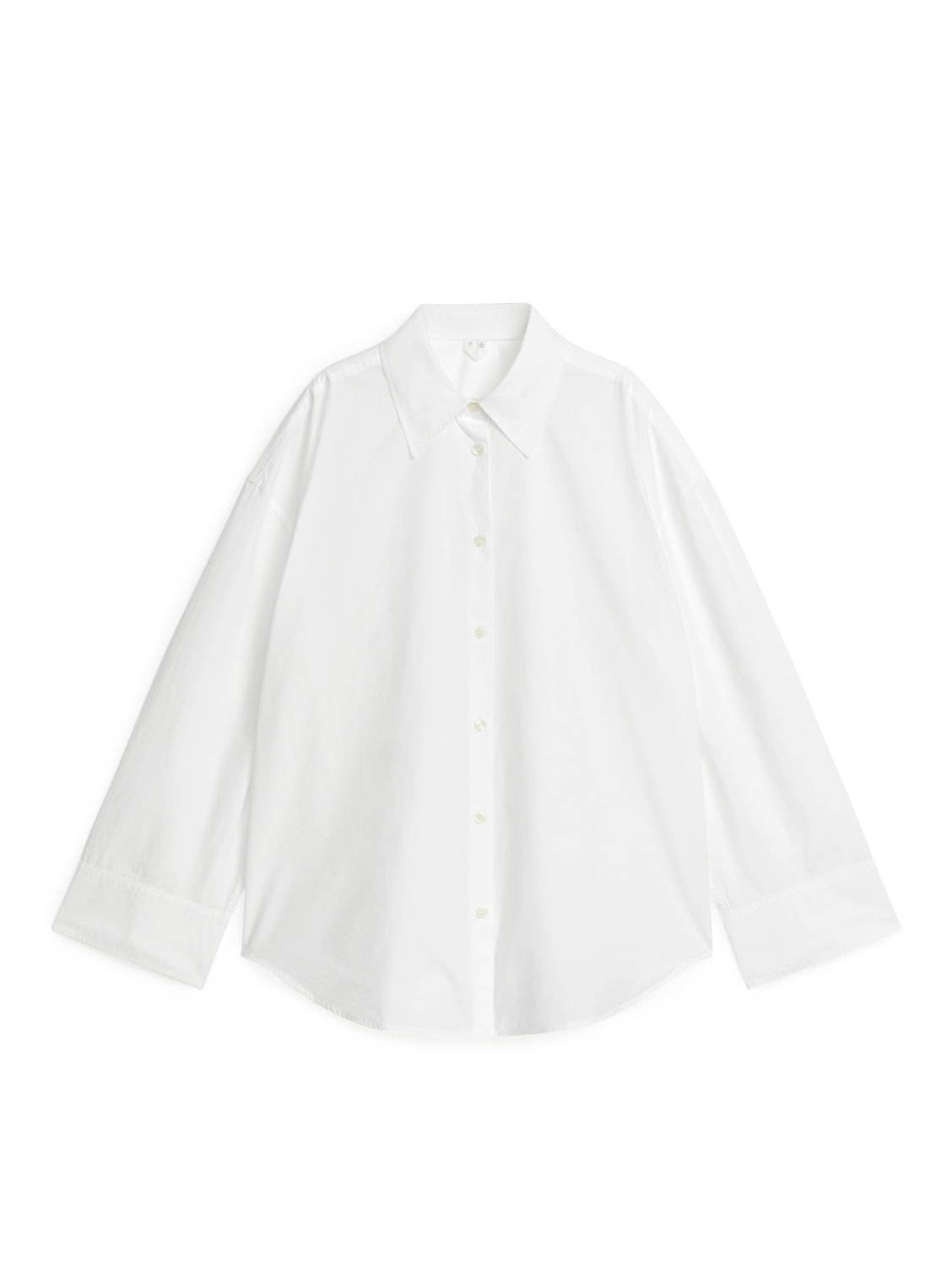 Relaxed Poplin Shirt - White - Arket Gb