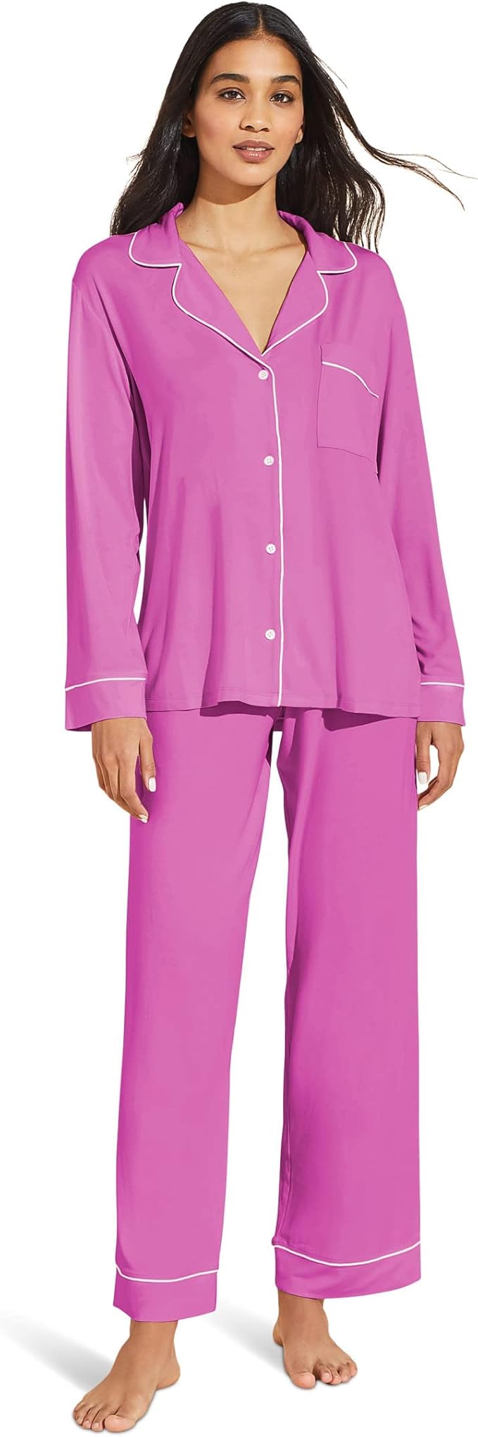 Eberjey, Eberjey Gisele - Pj Set Italian Rose/ivory Md