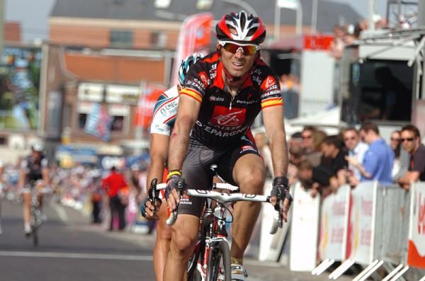 Third place finisher Alejandro Valverde (Caisse d'Epargne).