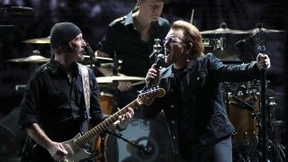U2 onstage in 2019