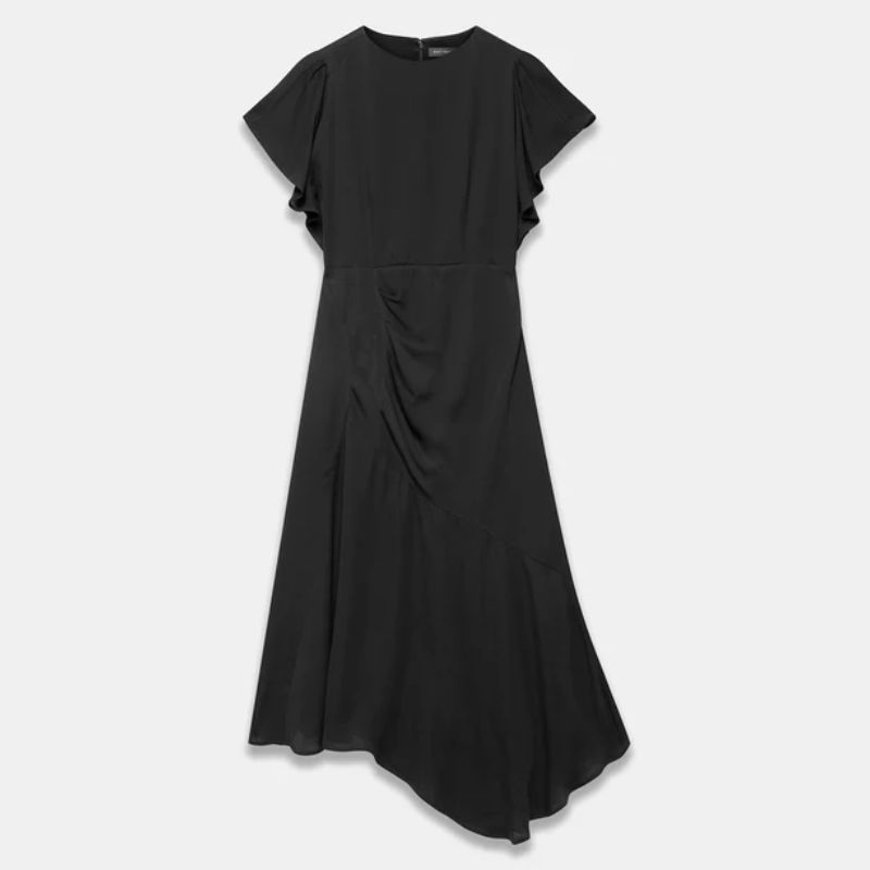 Mint Velvet, black midi dress