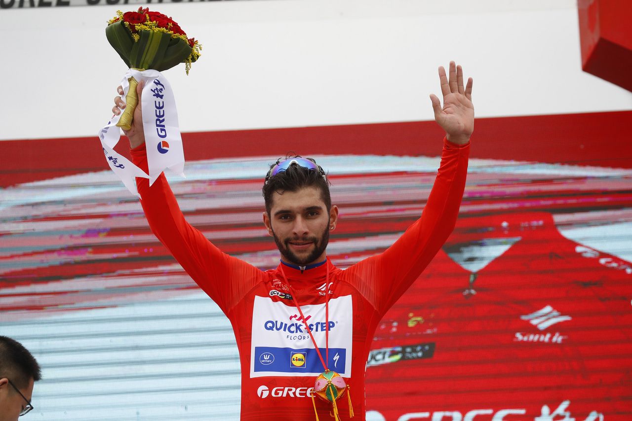 Fernando Gaviria extended hid lead in the overall classification