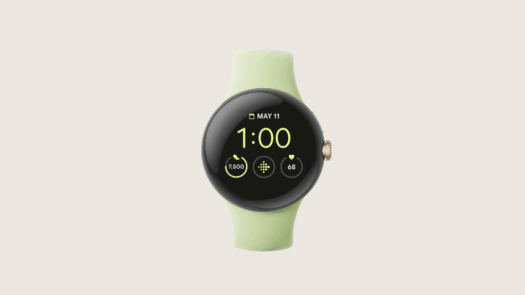 Google Pixel Watch com dados Fitbit