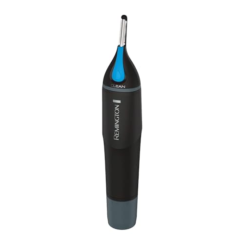 Remington Nose, Ear & Detail Trimmer With Cleanboost Technology for Easy Washing, Eyebrow Trimming Comb Attachment, Black