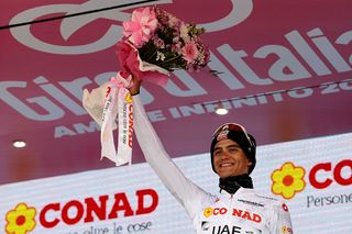 Giro d'Italia 2025: Isaac del Toro celebrates retaining the BYR lead despite his stage 20 defeat