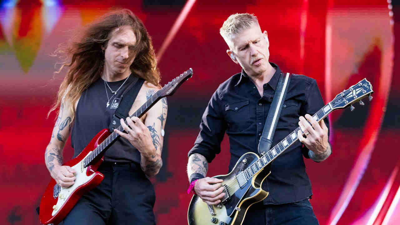 Mastodon performing onstage in 2026