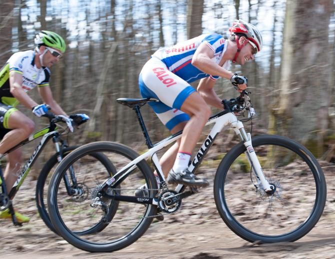 Henrique Avancini set a fast pace at the Muensingen round of the Bundesliga series on Sunday.