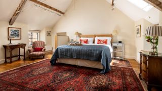 The bedroom in The Hayloft