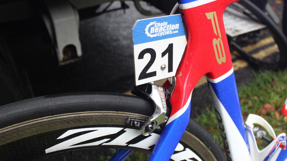 Conditions were a little wet during the stage