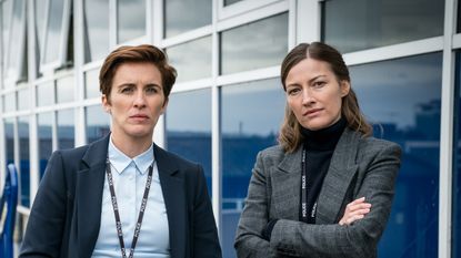 Line of Duty’s Jo Davidson, Vicky McClure and Kelly MacDonald in BBC's Line of Duty