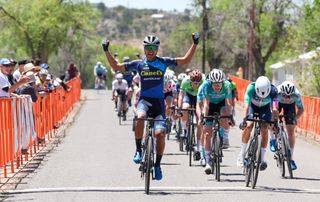 Stage 2 - Men - Tour of the Gila: Prado takes sprint on stage 2 as López crashes out