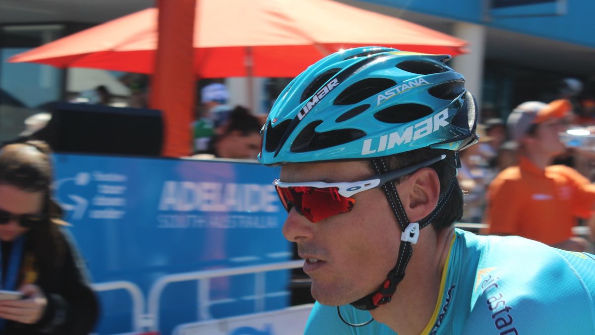 Luis Leon Sanchez, a former Tour Down Under winner, wears Oakley Radar EV sunglasses