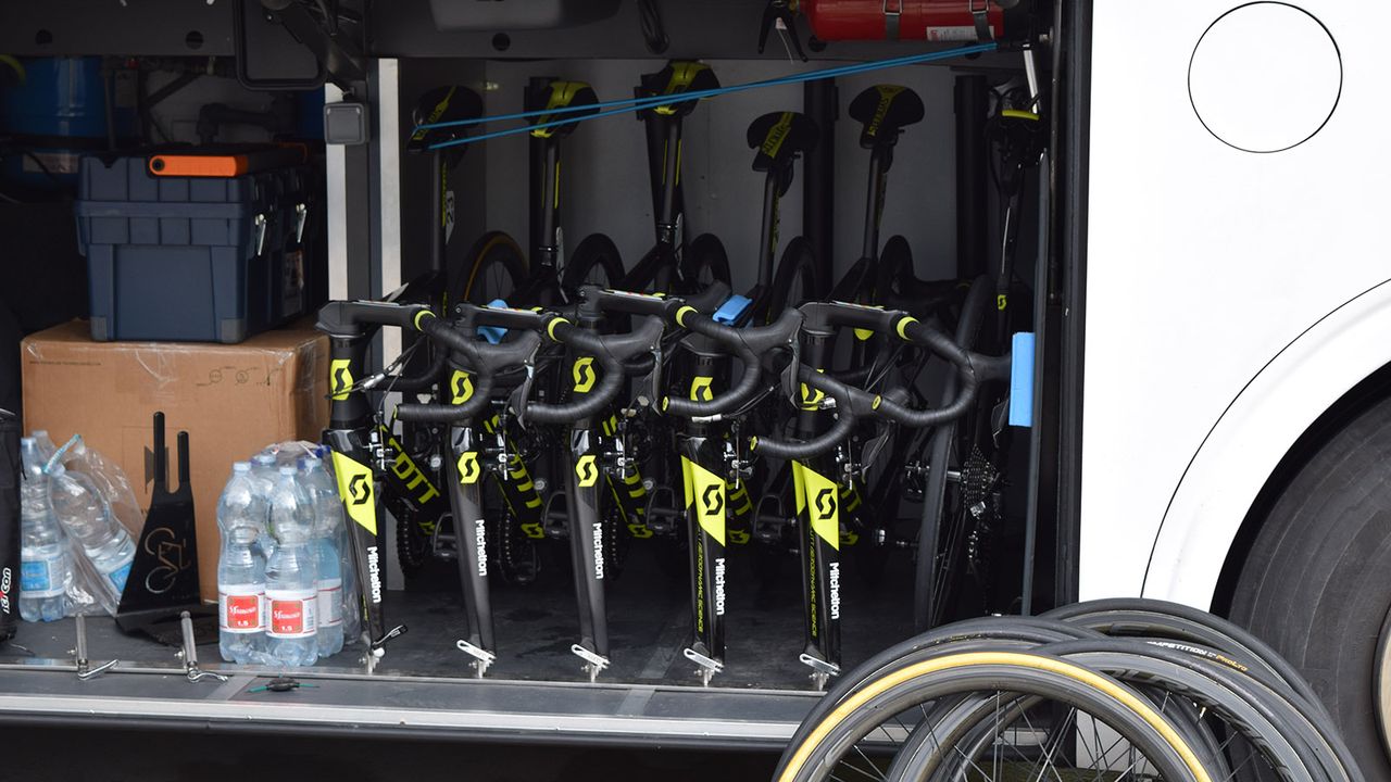Nifty planning optimises every spare compartment in team buses for valuable storage space