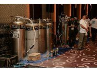 Multiple barrels of LN2 were made available for the participating teams, for free.
