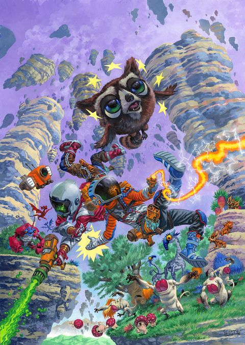 How to plan and paint vibrant video game poster art: Duncan Fegredo ...