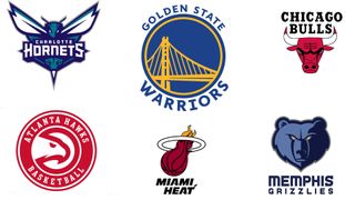 Selection of NBA logos