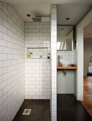 Shower wetroom in Victorian loft conversion