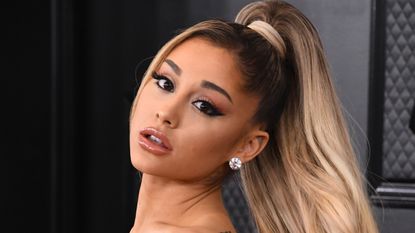 Ariana Grande arrives at the 62nd Annual GRAMMY Awards at Staples Center on January 26, 2020 in Los Angeles, California.