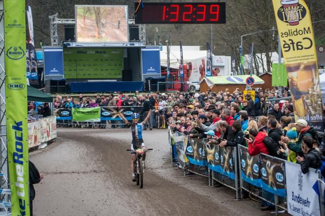 Maja Wloszczowska wins Bike the Rock in Heubach, Germany