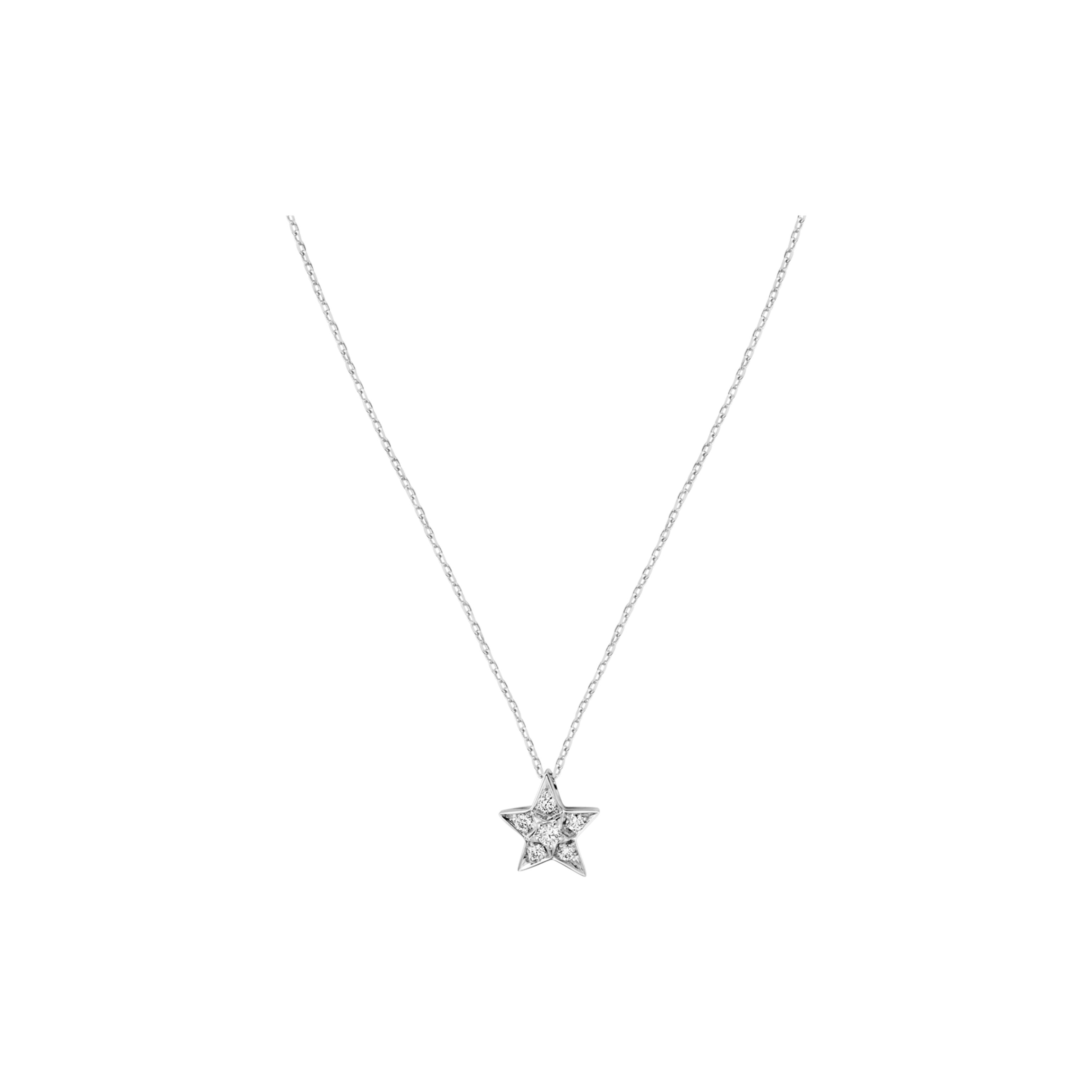 Chanel, Com&amp;egrave;te G&amp;eacute;ode Necklace Small Version in 18K White Gold