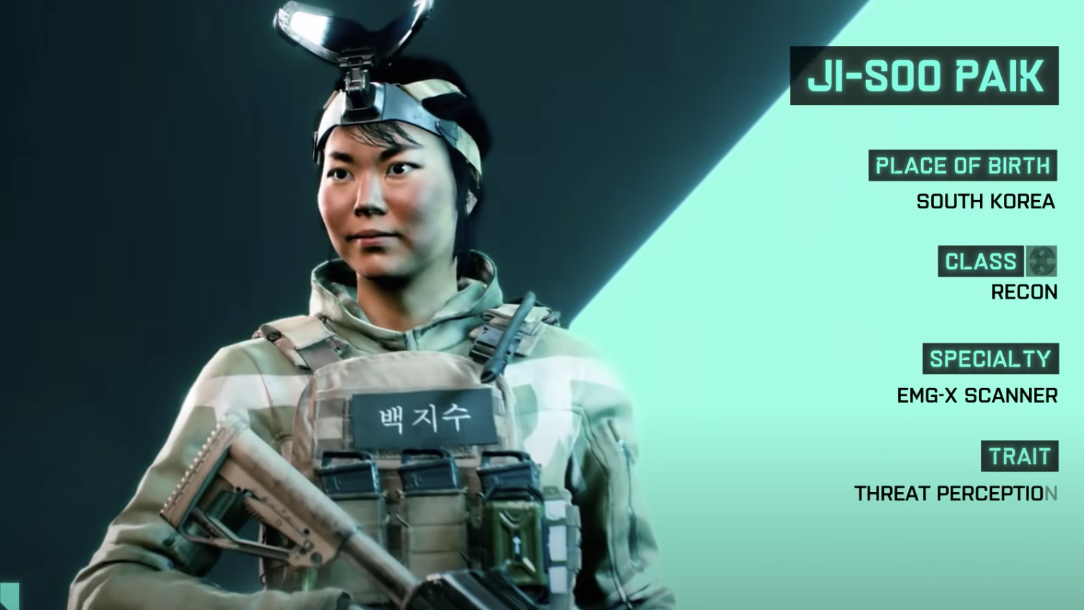 Battlefield 2042 Specialist Ji-Soo Paik