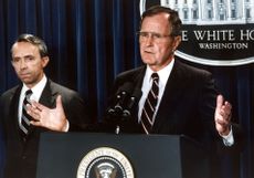 George H.W. Bush in 1990