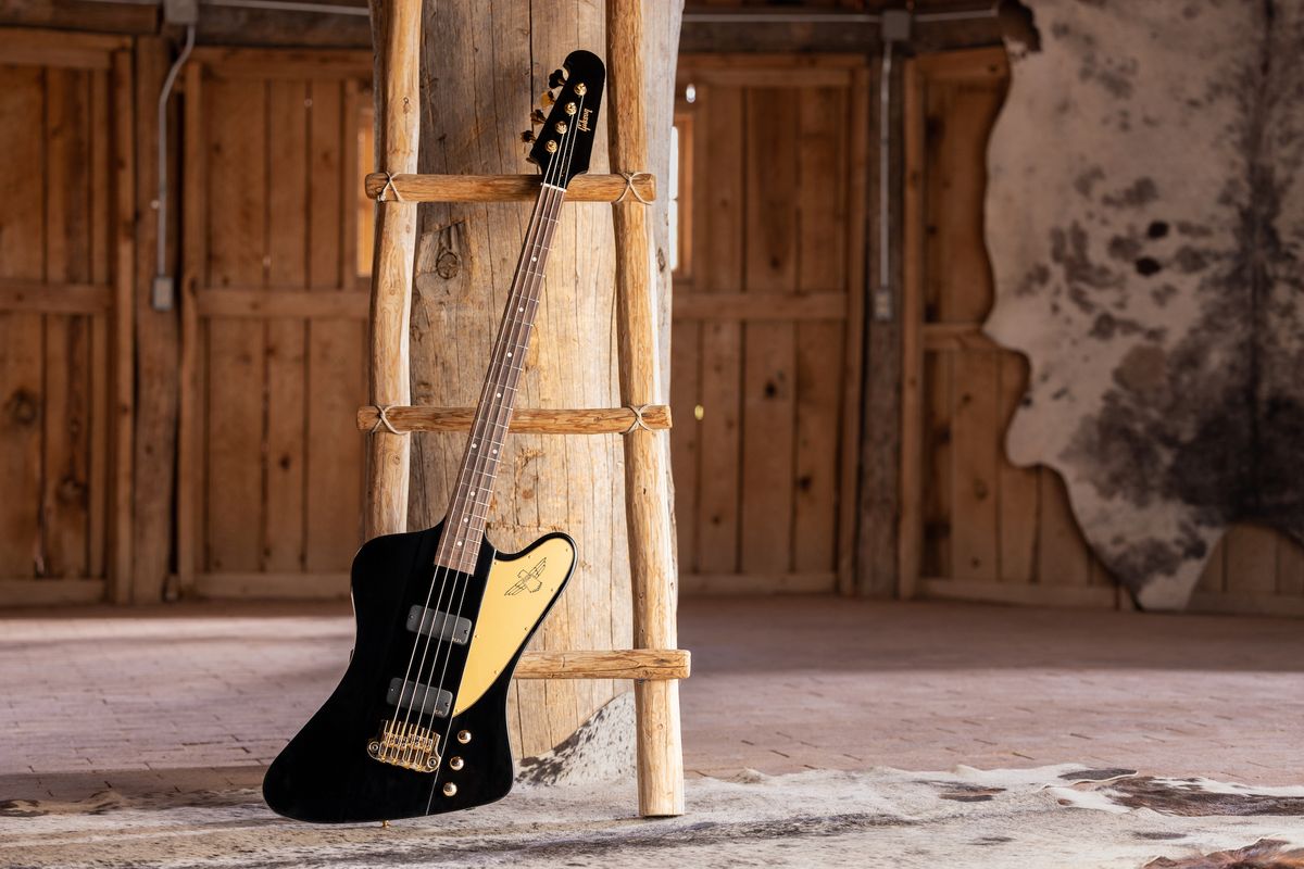 Gibson's new Rex Brown signature Thunderbird bass