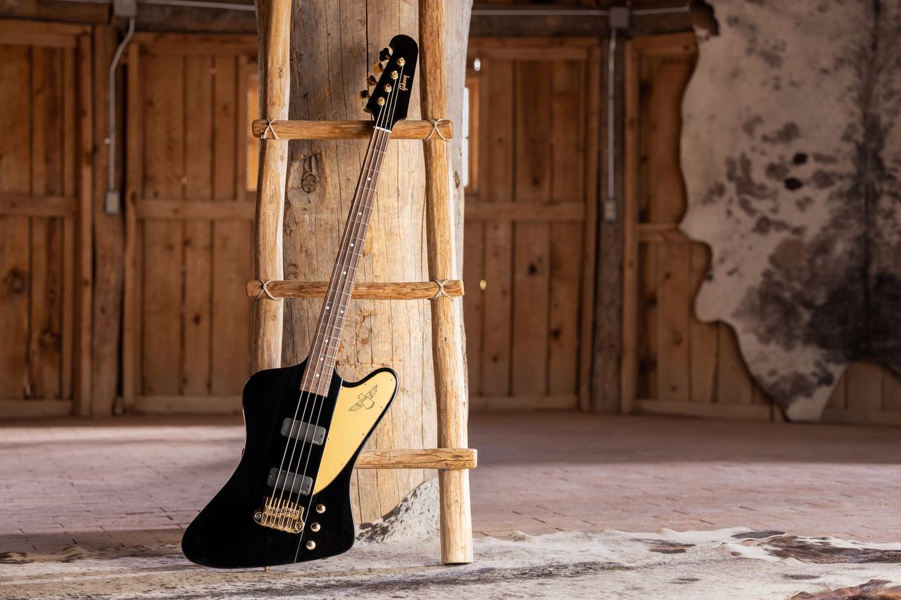 Gibson's new Rex Brown signature Thunderbird bass