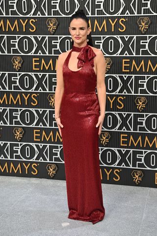 Juliette Lewis arrives for the 75th Emmy Awards.