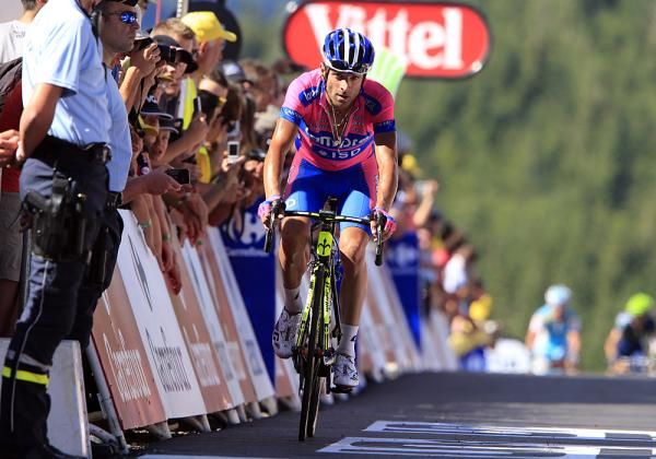 Michele Scarponi not too pleased with his ride on stage 7