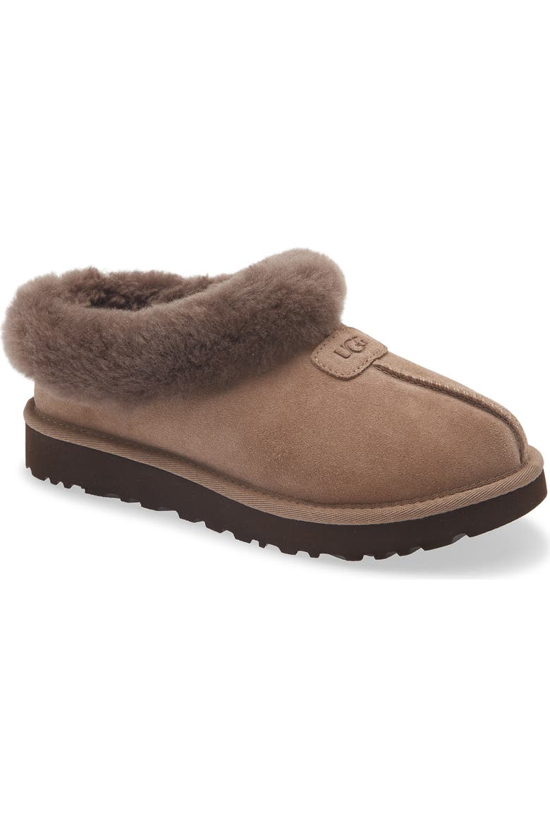Tazzette Genuine Shearling Collar Slipper