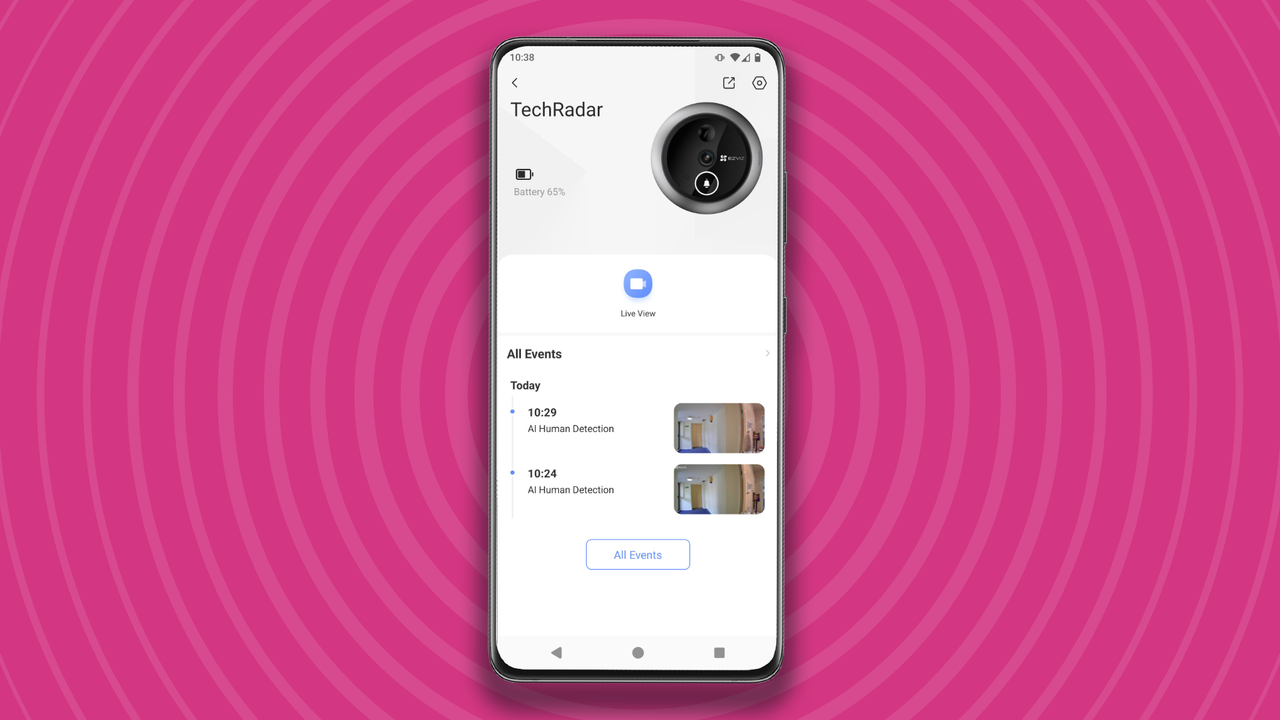 Ezvizlife app main screen