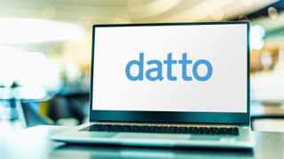 Datto logo on a laptop display