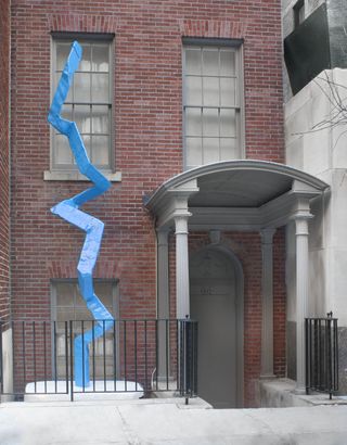 A Franz West sculpture outside Luxembourg & Dayan’s Upper East Side location