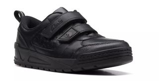 An image of the Palmer Mist Older Black Leather shoe from Clarks, one of this year's best school shoes