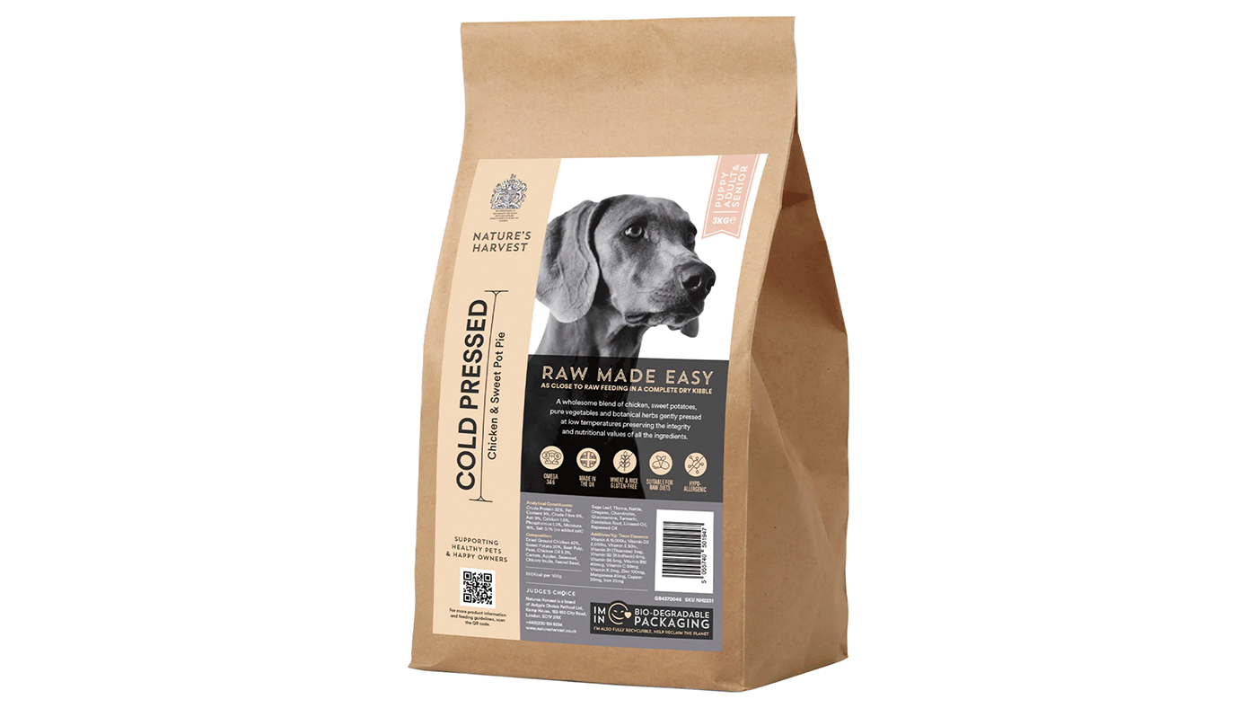 Nature&amp;rsquo;s Harvest Cold-Pressed dry dog food
