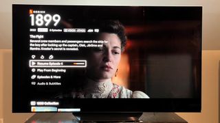 LG B2 OLED Netflix app screen