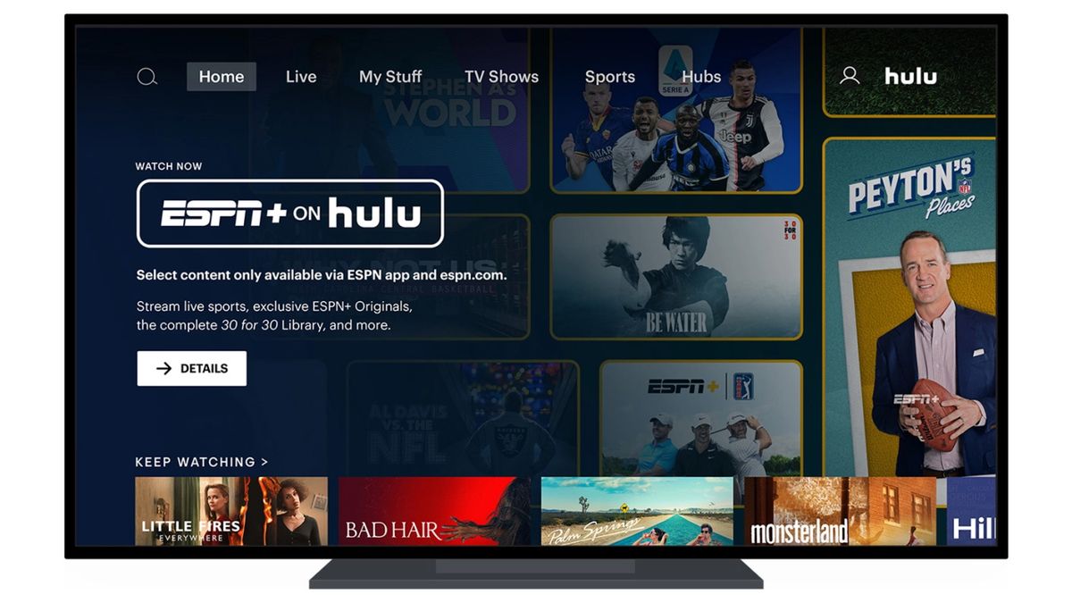 如何在 Hulu 應用程式中觀看 ESPN Plus