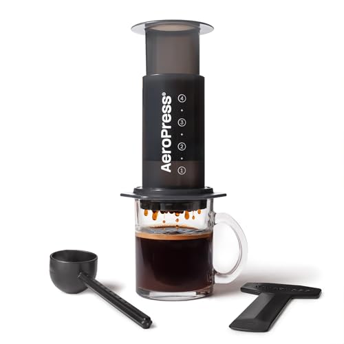 Aeropress Original Coffee Press - All-In-One French Press, Pour-Over &amp;amp; Espresso Style Manual Brewer, 2 Min Brew for Less Bitterness, More Flavor, Small Portable Coffee Maker, Travel &amp;amp; Camping