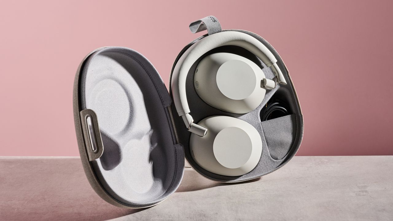 Sony WH-1000XM6 folded inside magnetic case