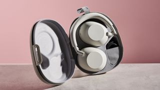 Sony WH-1000XM6 folded inside magnetic case