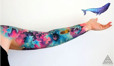 Watercolour tattoo