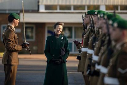 Princess Anne wore a smart set of brooches which could be full of symbolism
