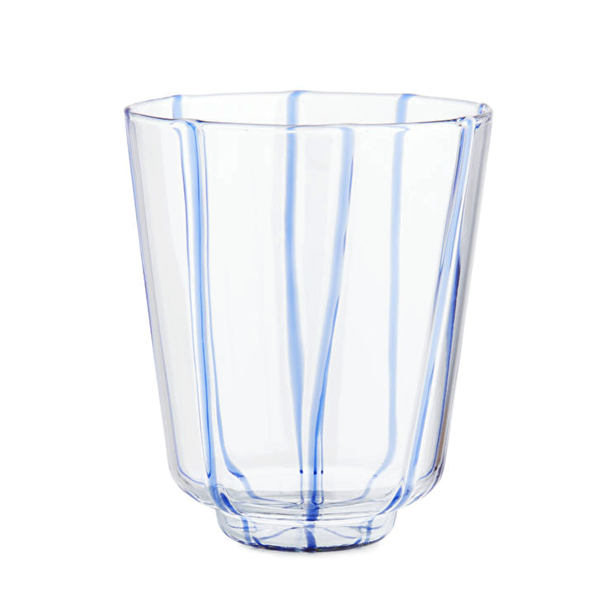 blue stripe glass