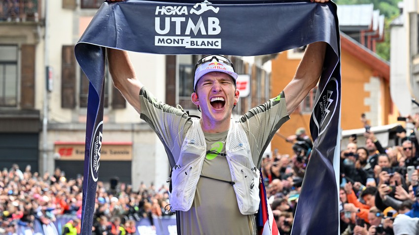Tom Evans winning the 2025 UTMB