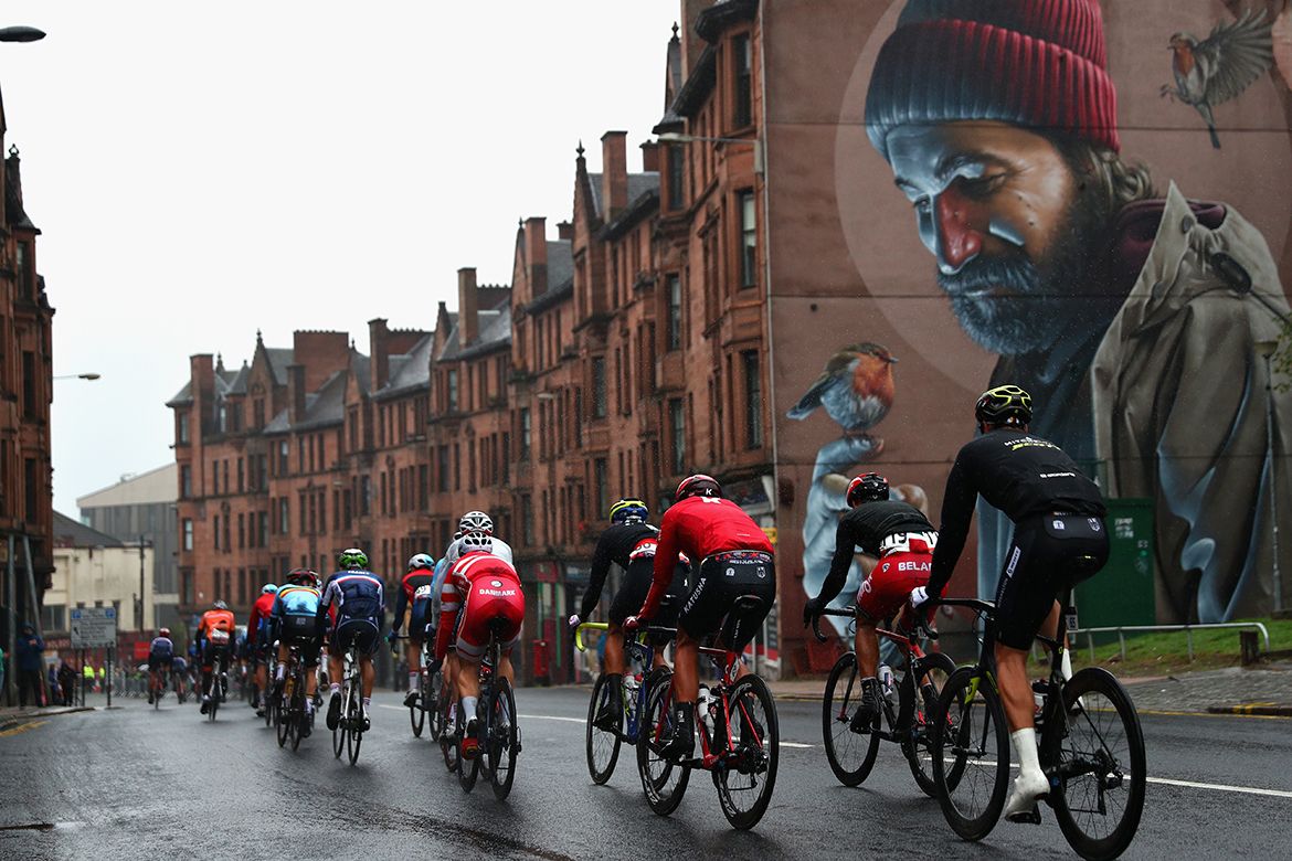 The weather was more suited to Scottish fishermen than cyclists