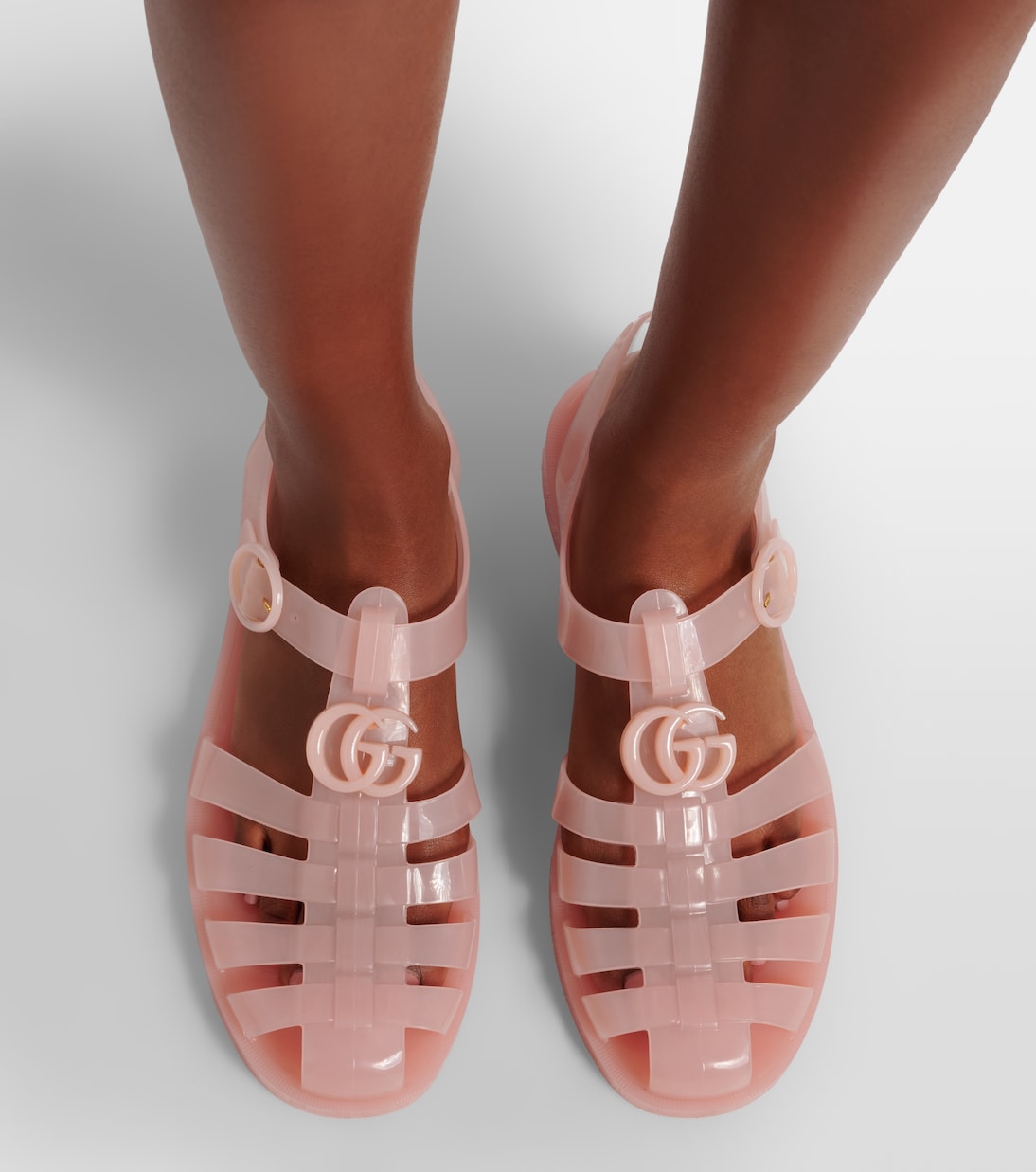 Double G Fisherman Sandals in Pink - Gucci