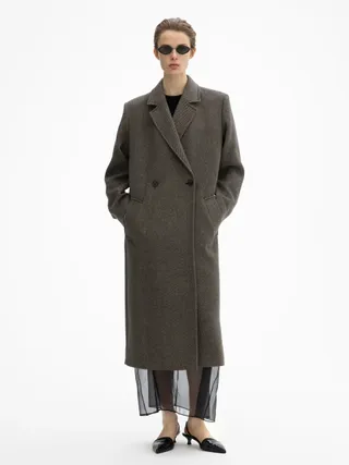 Double-Face Wrap Coat