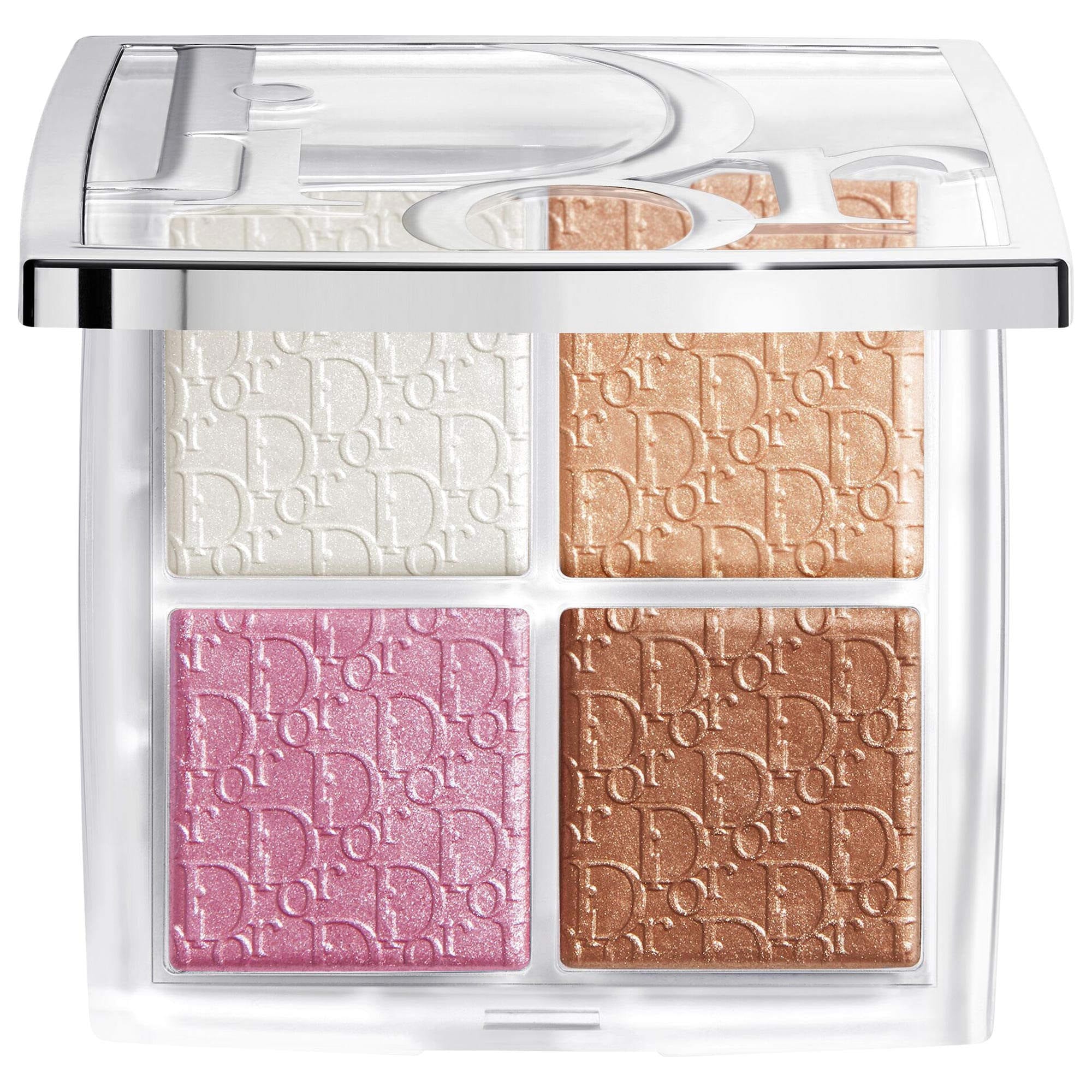Backstage Glow Maximizer Face Palette - 002 Frosted Opal Glow - a Harmony of Frosted Lilac and Blue Shades