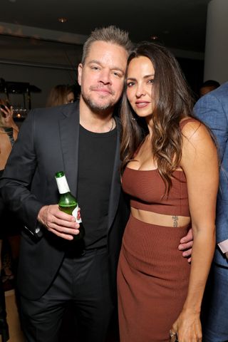 Matt Damon and Luciana Damon attend Netflix's Extraction 2 New York Premiere at Jazz at Lincoln Center on June 12, 2023 in New York City.